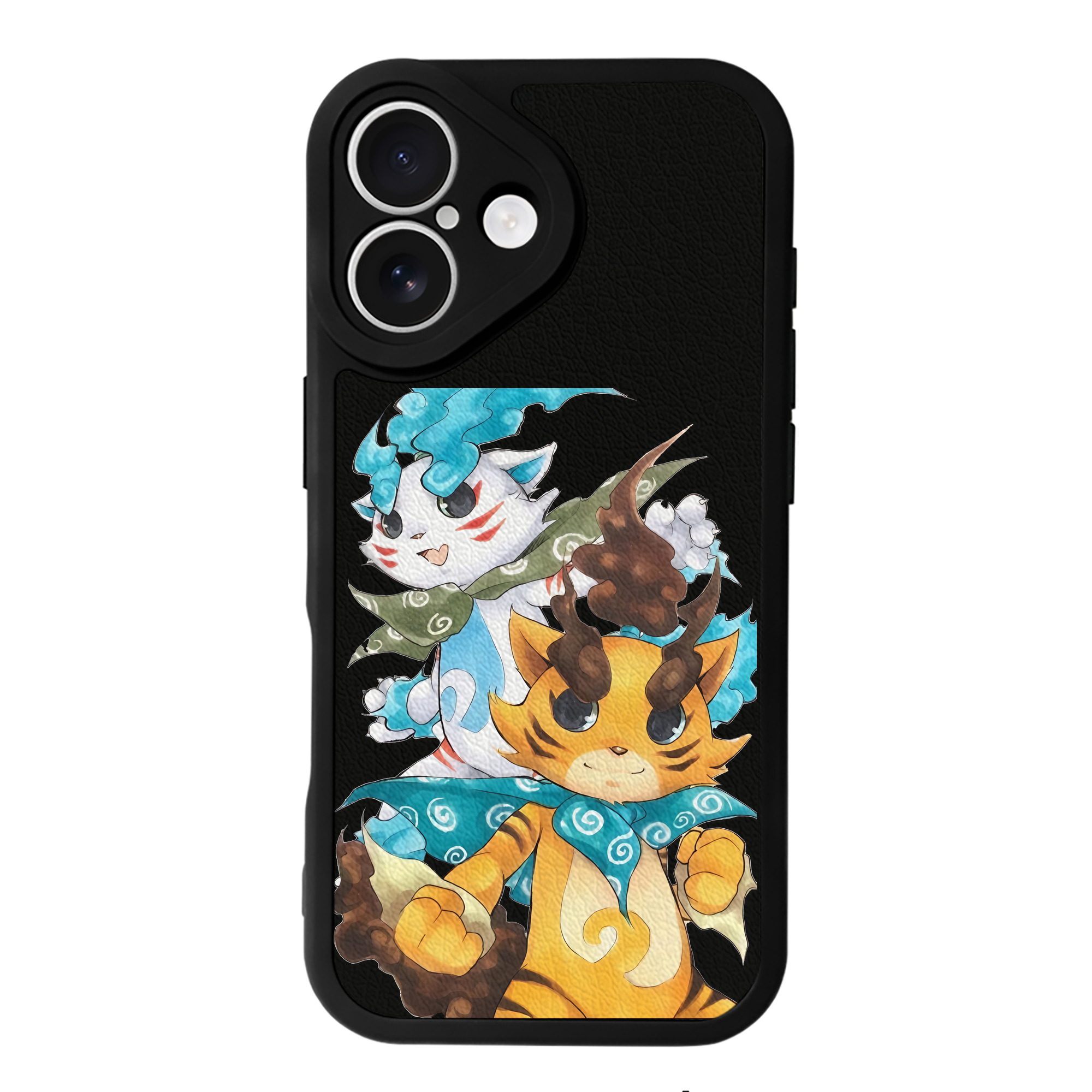 （画像用） 妖怪ウォッチ Yo-kai Watch 【iPhone 16シリーズ対応】シリコンスマホケース（レザー調） 材質：シリコン